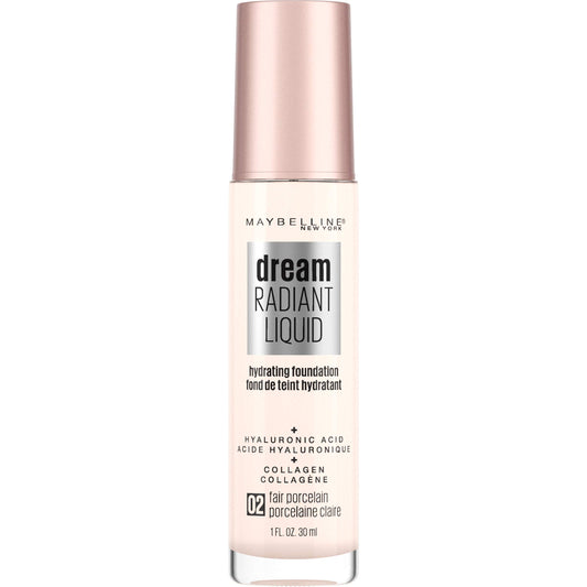 MAYBELLINE texture close-up highlighting creamy liquid and hydrating finish