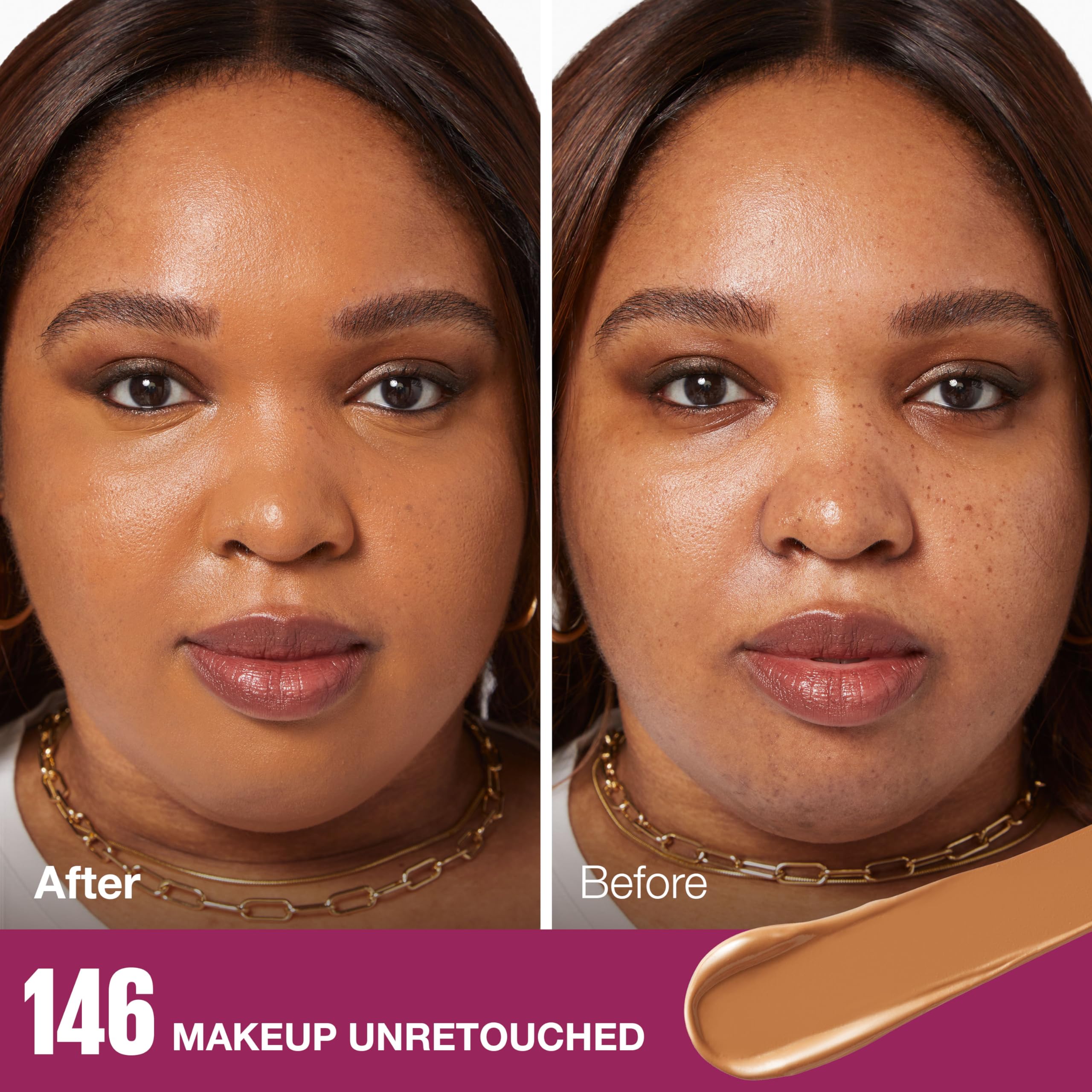 MAYBELLINE creamy concealer texture swirled to show blendability benefits