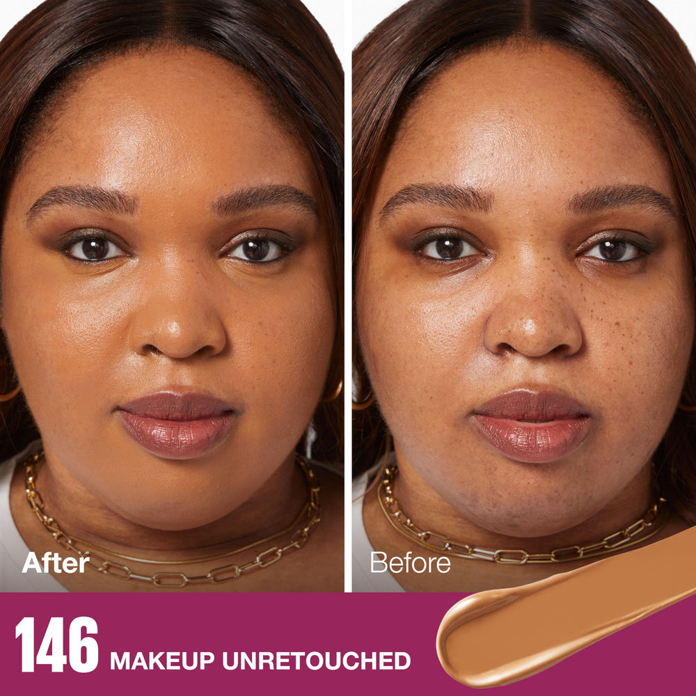 MAYBELLINE creamy concealer texture swirled to show blendability benefits