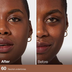 MAYBELLINE texture swatches on skin showing blendable, natural finish