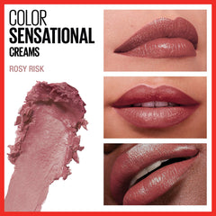 Maybelline texture swatch on arm showing rich color payoff