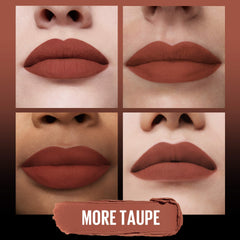 Maybelline open cap profile reveals slim luxe bullet shape for easy application