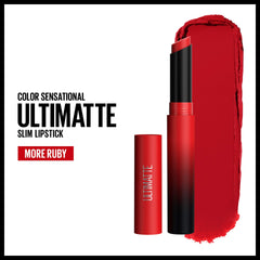 Maybelline ultimatte slim bullet closed highlighting travel-friendly benefit