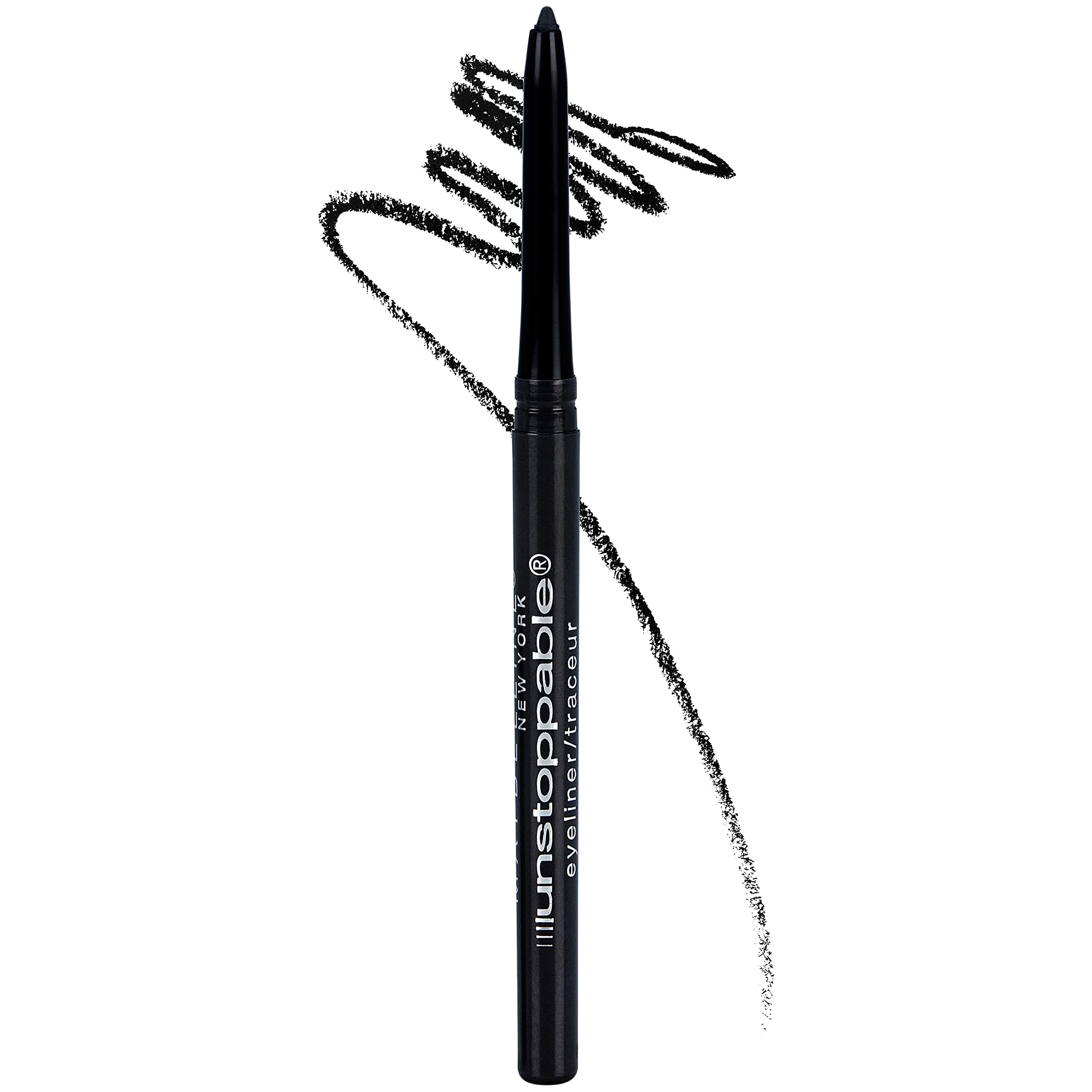 Maybelline Unstoppable Onyx pencil front packaging shows product and shade