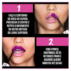 Maybelline lipstick on urban background suggesting city-inspired bold style