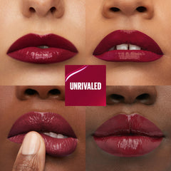 Maybelline texture swatch illustrating rich pigment and smooth consistency benefit
