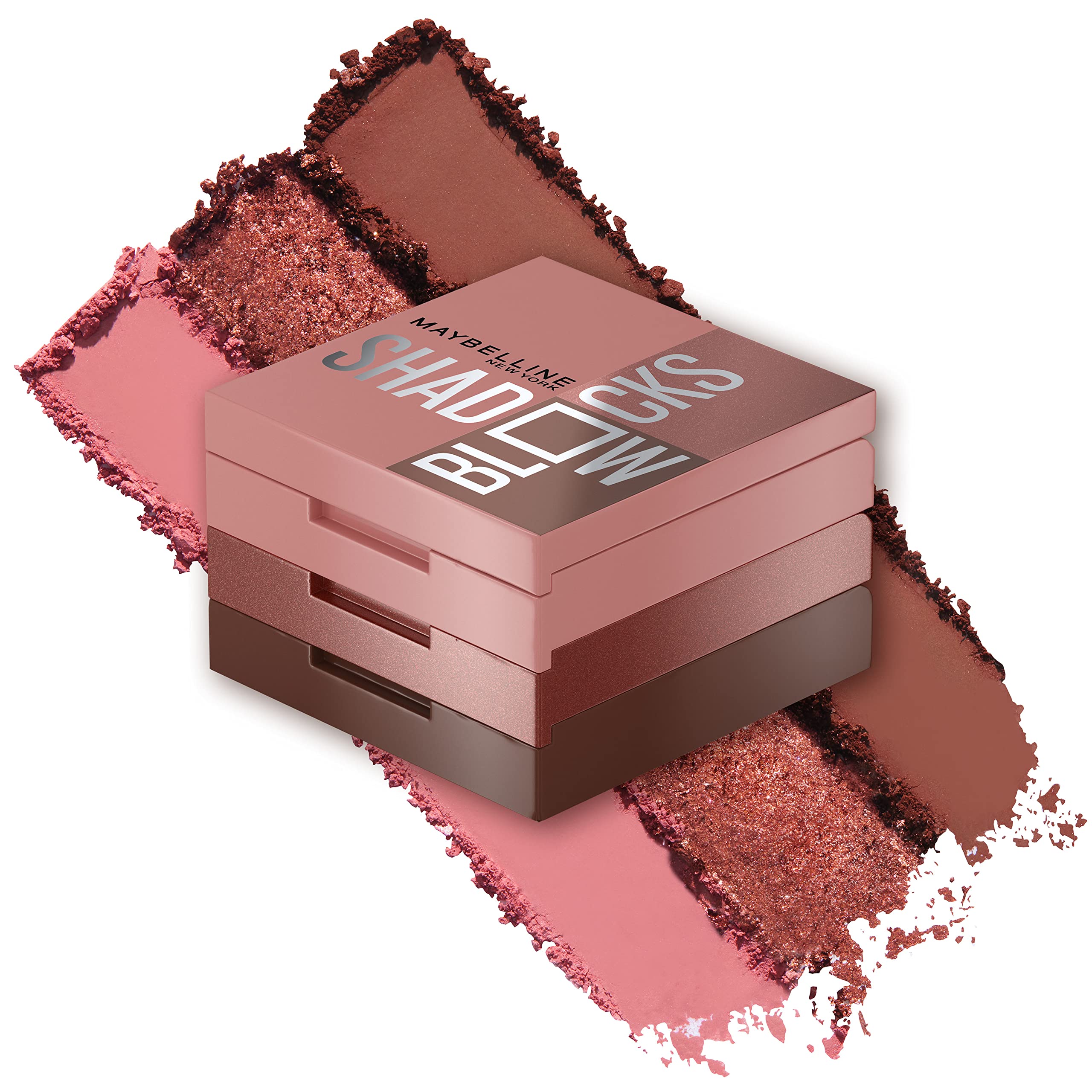 Maybelline West 4th & Perry St front packaging showing compact trio benefit