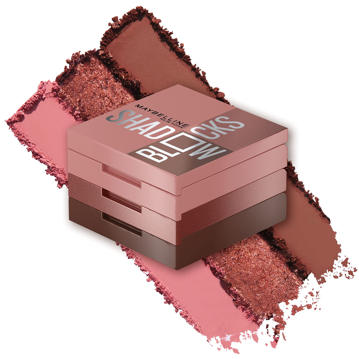 Maybelline West 4th & Perry St front packaging showing compact trio benefit