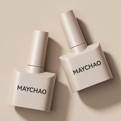MAYCHAO bottle scale comparison with coin to show compact 15ml travel-friendly size benefit