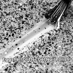 MAYCHAO brush stroke on swatch card displaying smooth coverage and buildable sparkle