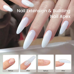MAYCHAO sculpted nail with C-curve showing durable salon finish