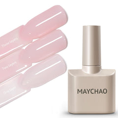 MAYCHAO front bottle showing milky pink shade and compact size benefit