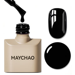 MAYCHAO front bottle pure black showing sleek packaging and easy handling