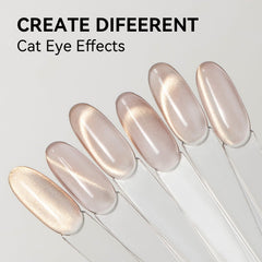 MAYCHAO golden pink shimmer detail highlighting holographic glow for standout nails