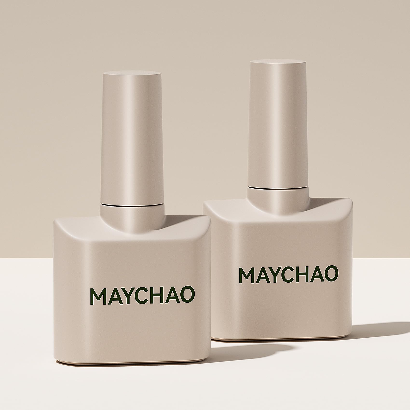 MAYCHAO bottle curing under LED lamp, demonstrates fast LED/UV curing benefit