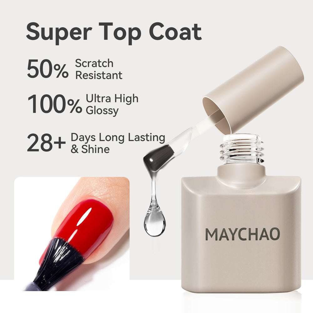MAYCHAO salon tech applying base coat to nails for precise layering