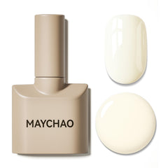 MAYCHAO bottle front view showing creamy ivory shade and polished look