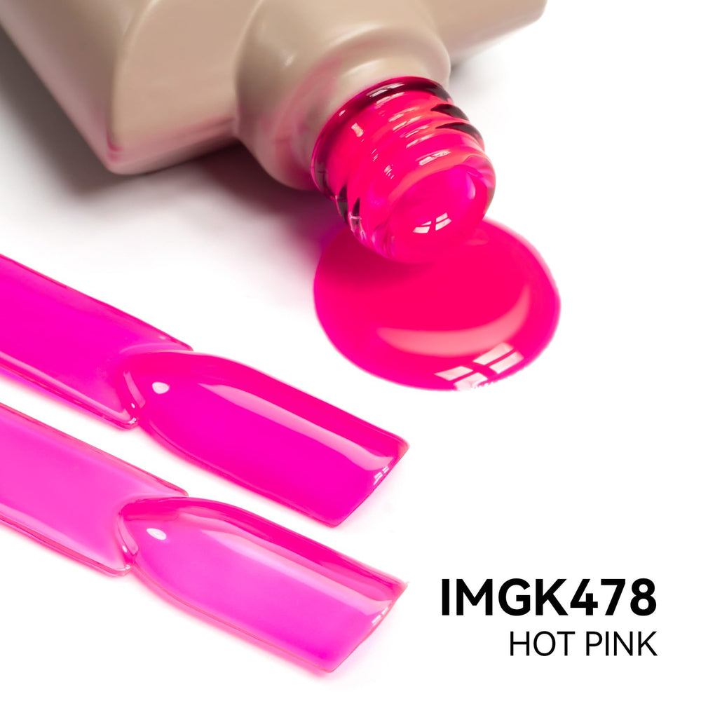 MAYCHAO nail swatch strip set showing buildable translucent pink options