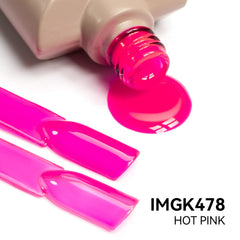 MAYCHAO nail swatch strip set showing buildable translucent pink options