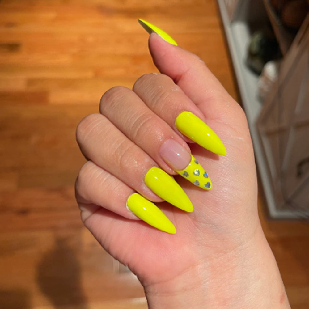 MAYCHAO closeup texture highlighting glossy neon finish