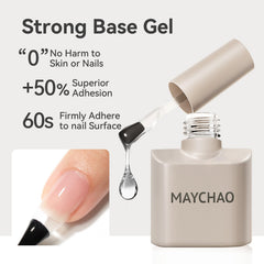 MAYCHAO no-wipe top coat cured glossy shine protecting against chips