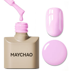 MAYCHAO front bottle showing pop pink shade and clear label benefit: vibrant color
