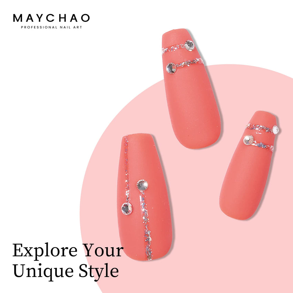 MAYCHAO salon manicure in use showing cured shine and professional result benefit