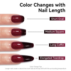 MAYCHAO color swatch fan highlighting pigment range and selection benefit