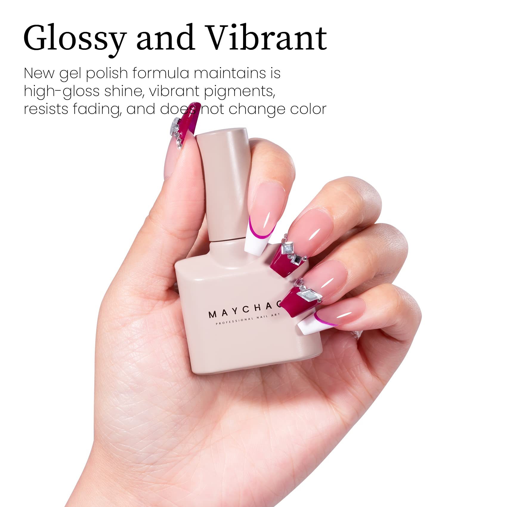 MAYCHAO cap and label close-up highlighting product details benefit
