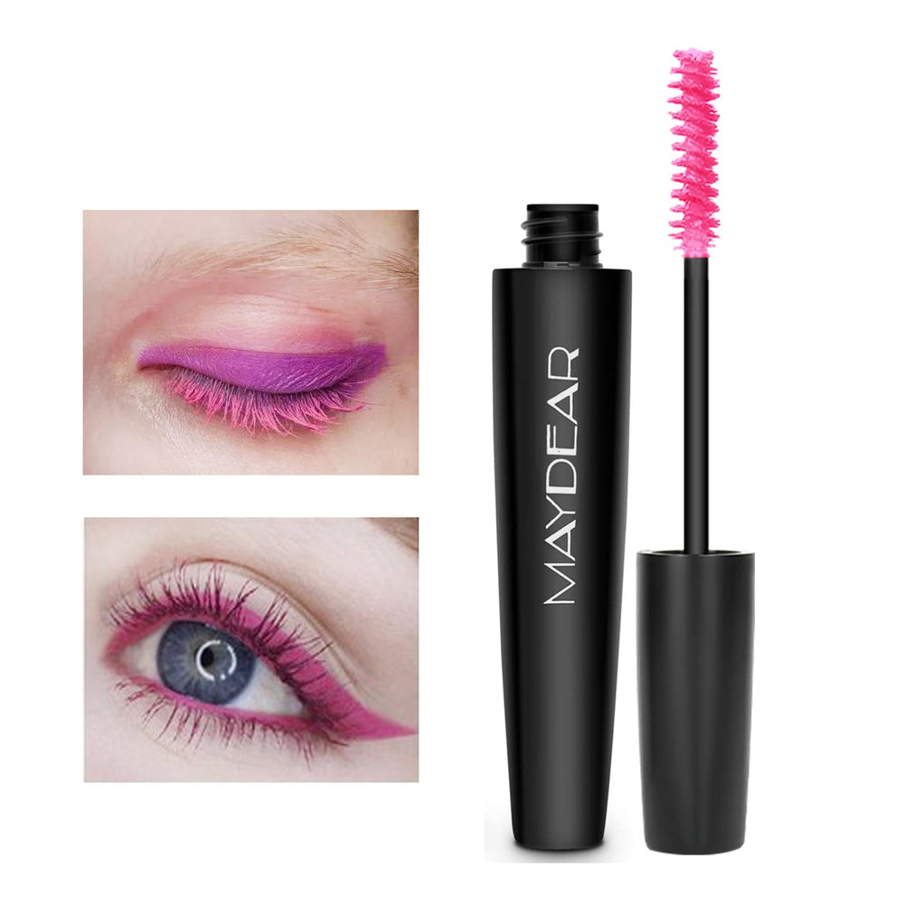 Maydear rose mascara wand detail displaying precise bristles for even coating