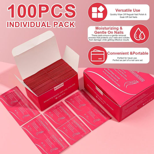 MAYEEN single foil sachet opened to show travel-safe sealed pad