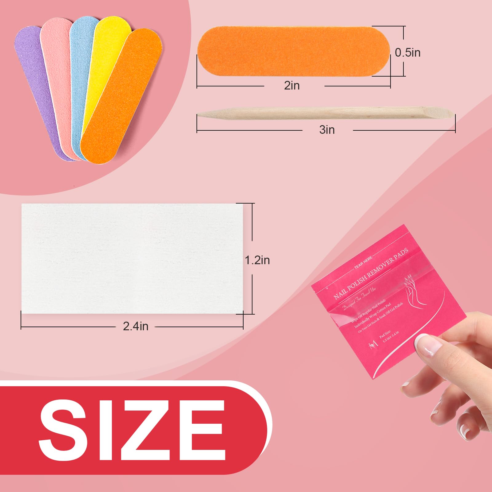 MAYEEN pad size comparison on a hand showing compact, easy-to-wrap benefit