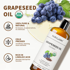 MAYJAM oil pouring from bottle demonstrating smooth pour for easy use
