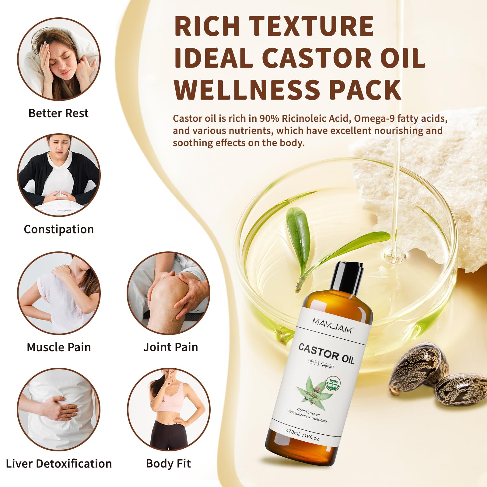 MAYJAM applied to scalp during massage to nourish hair and reduce dryness