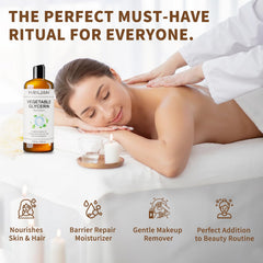 MAYJAM glycerine drop on skin demonstrating hydration and non-greasy finish