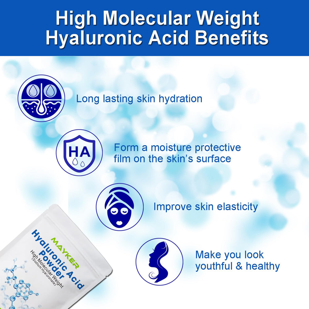 MAYKER ingredient label and certification seals proving cosmetic-grade purity