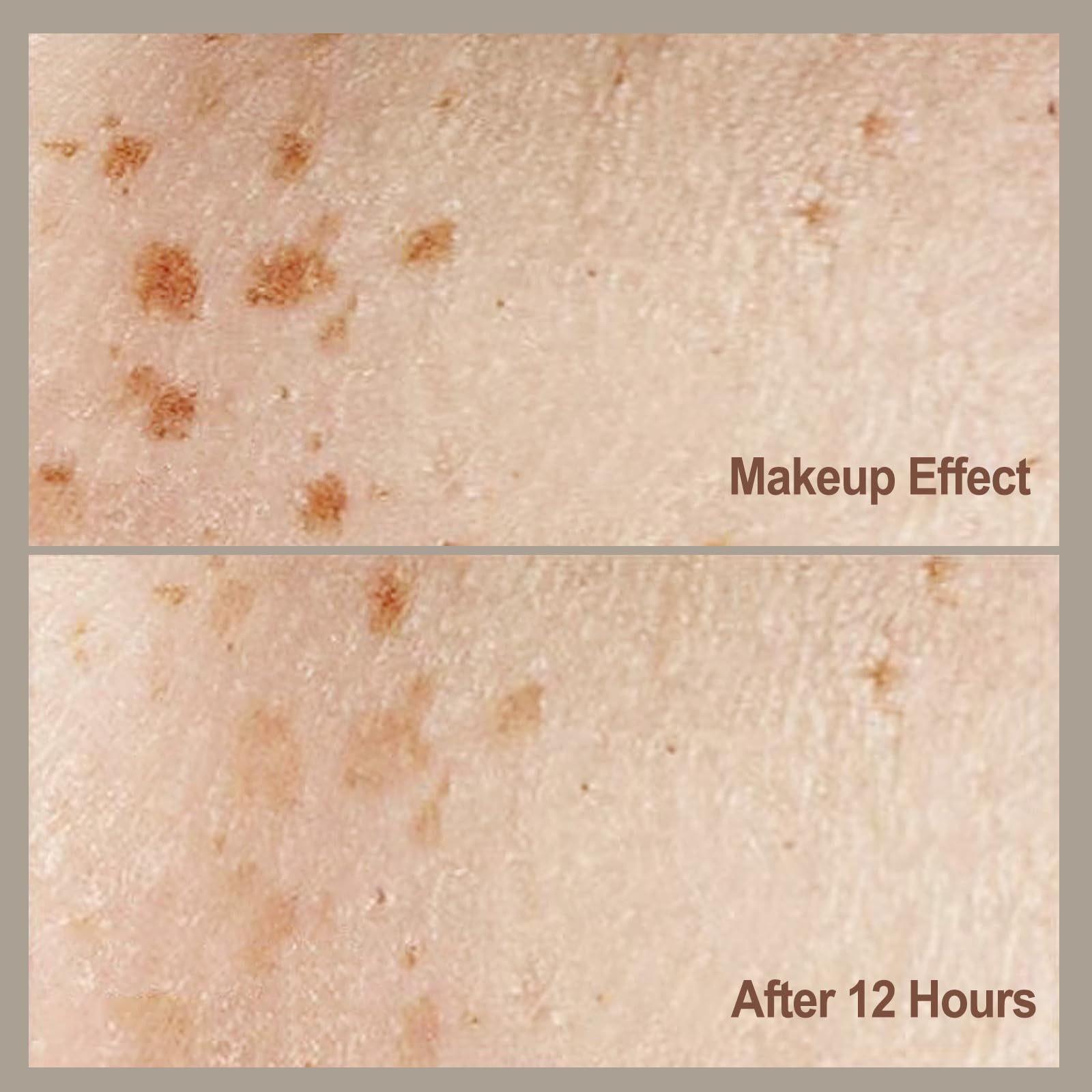 MAYKOO freckle pen brush detail highlighting mixed bristles for realistic freckle sizes