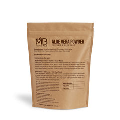 MB Herbals aloe vera powder mixed into gel close-up showing smooth texture for easy use