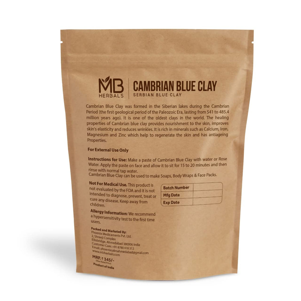 Close-up of MB Herbals clay powder texture highlighting smooth mixability benefits