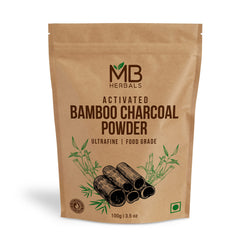 MB Herbals front pouch showing 100g label and food-grade claim benefits