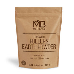 MB Herbals front packaging showing clean 100g clay pack and product benefits