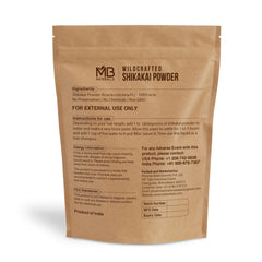 MB Herbals close-up of shikakai paste applied to hair for gentle cleansing
