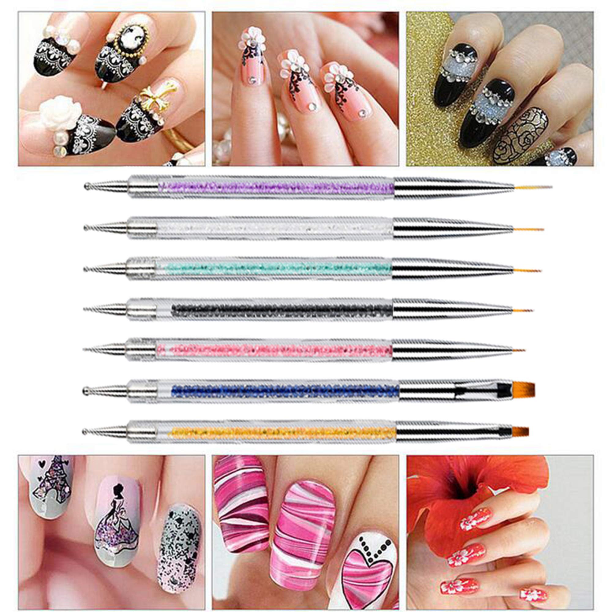 Mcduyant nail artist workstation with tools in use conveying professional results
