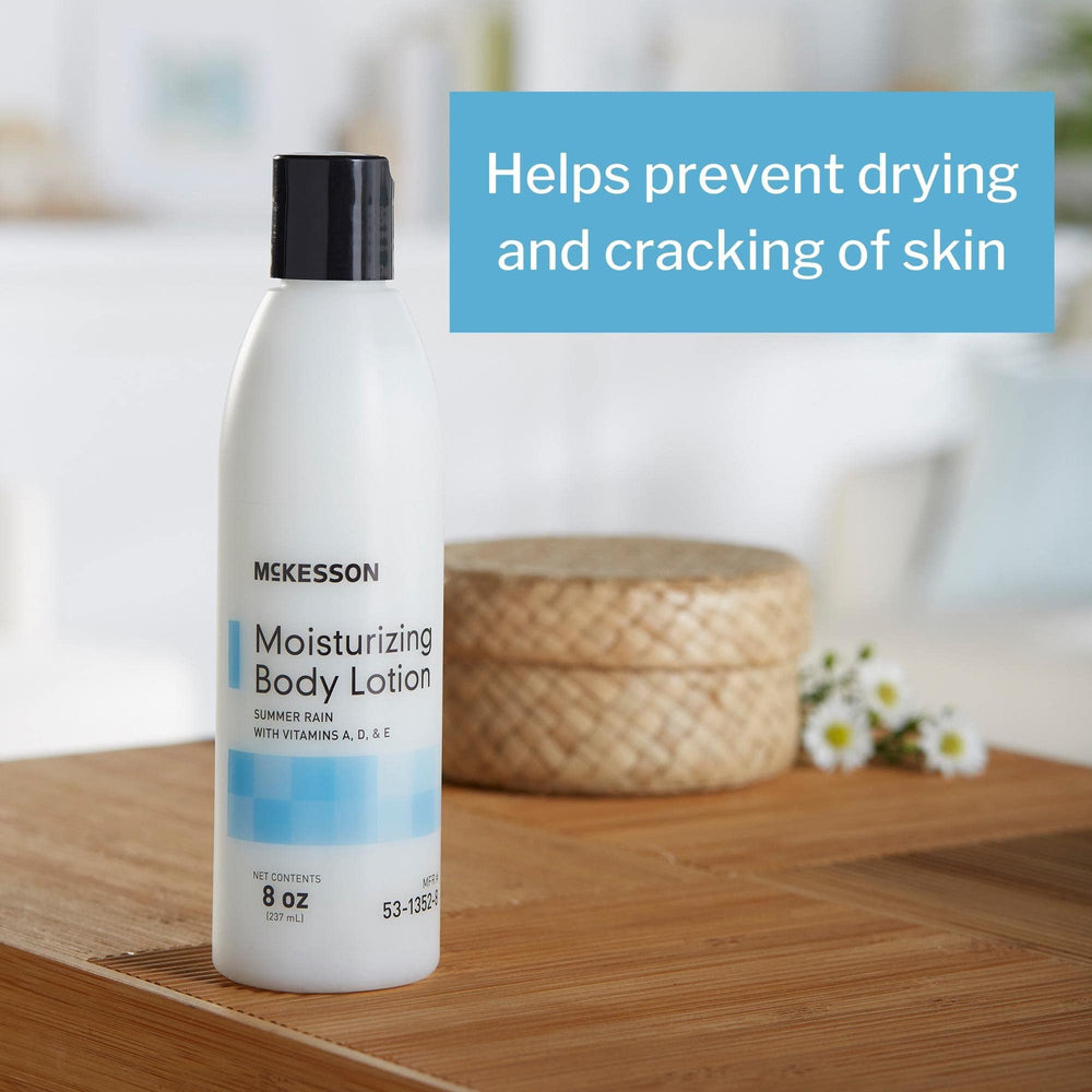 McKesson flip-top cap open for easy one-handed dispensing convenience