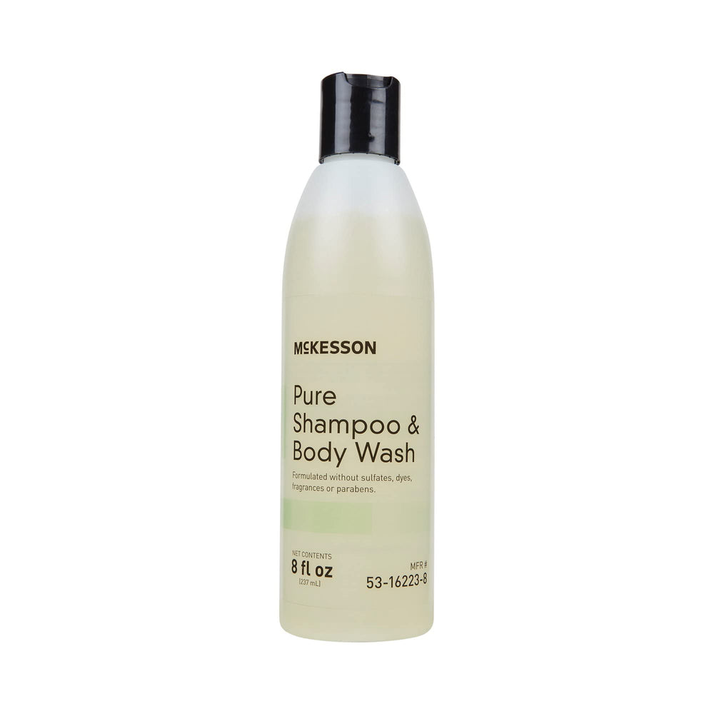 McKesson front bottle view showing clean packaging and easy identification benefit