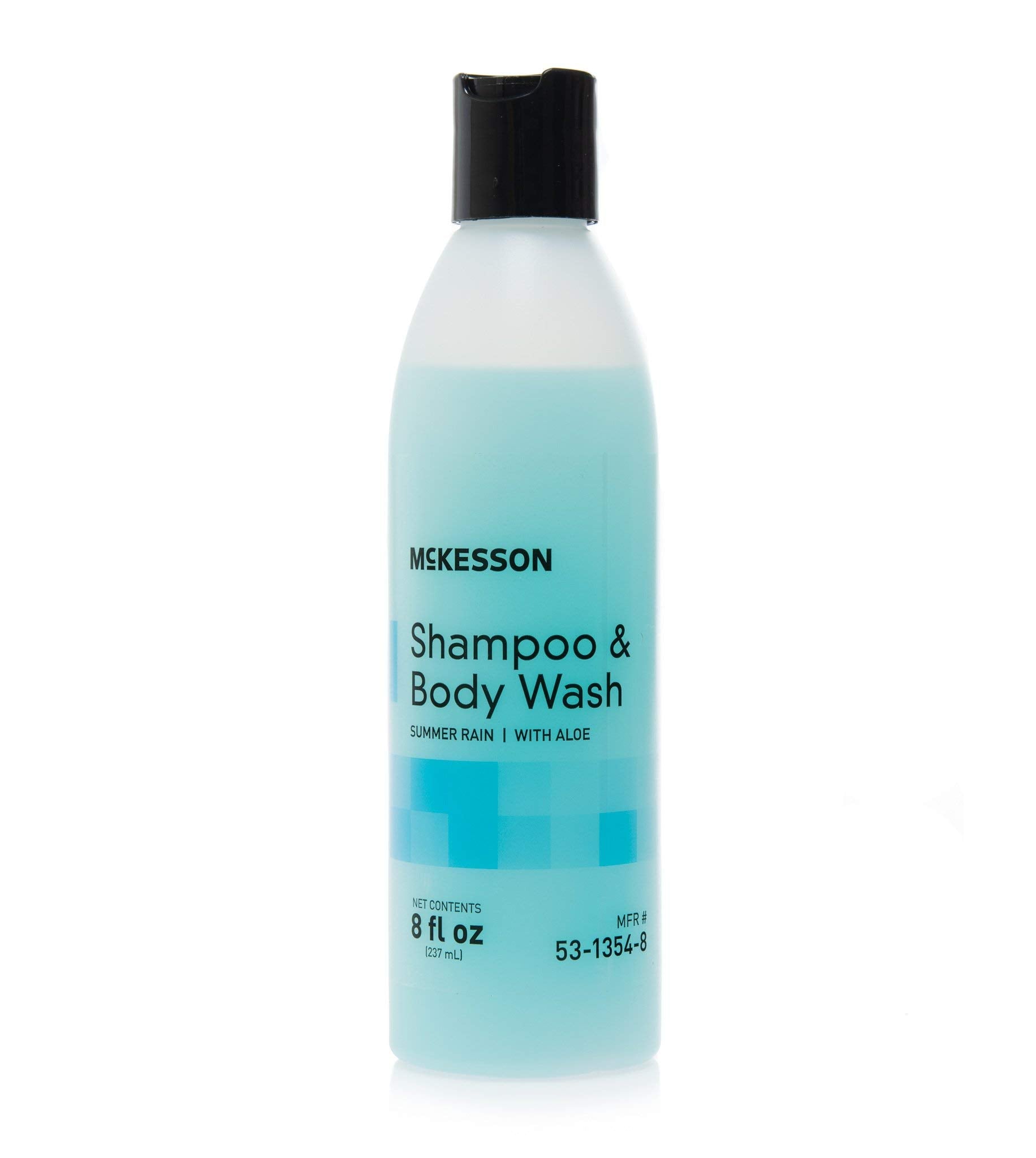 McKesson bottle in shower showing convenient bedside use benefit