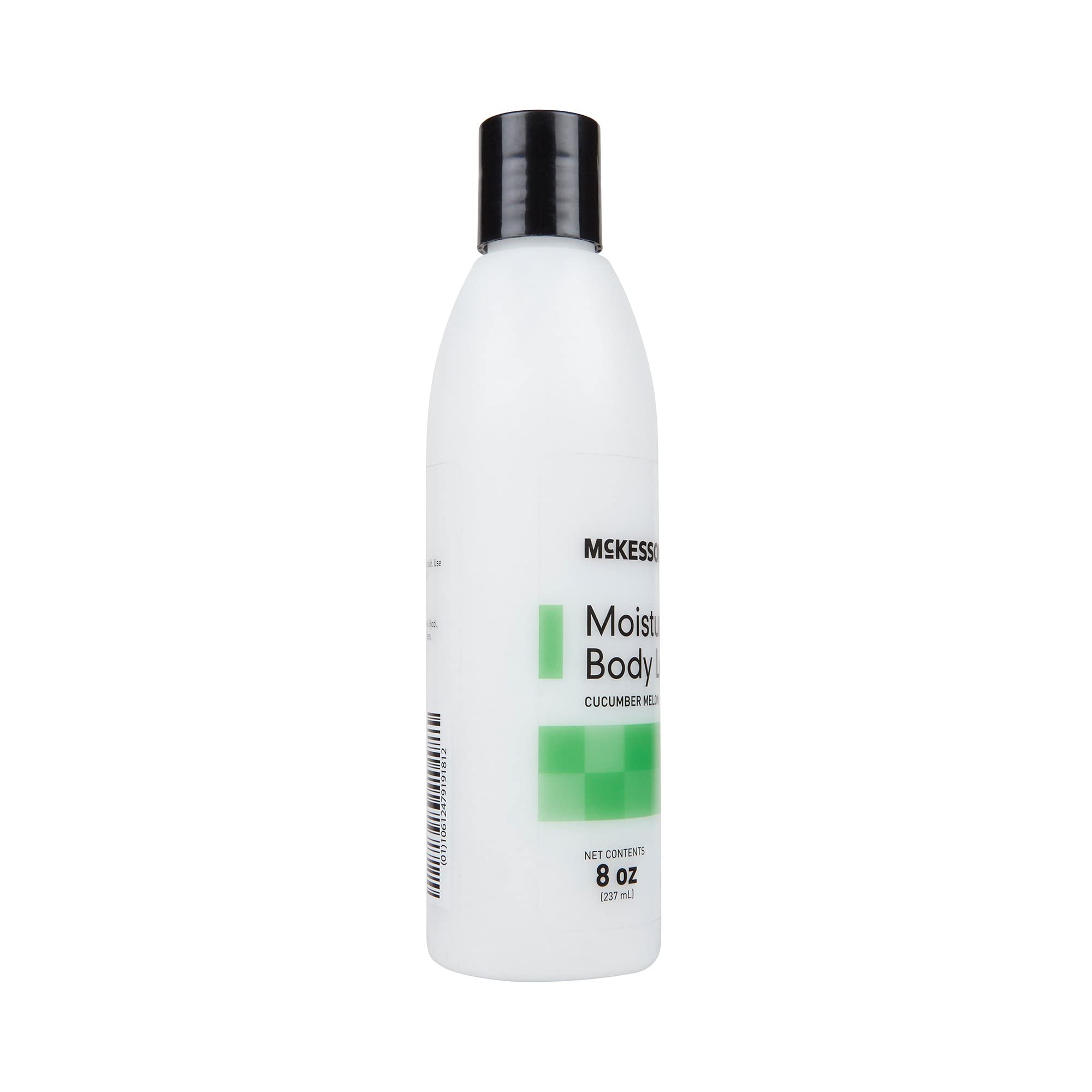 McKesson lotion bottle placed on bathroom shelf for convenience