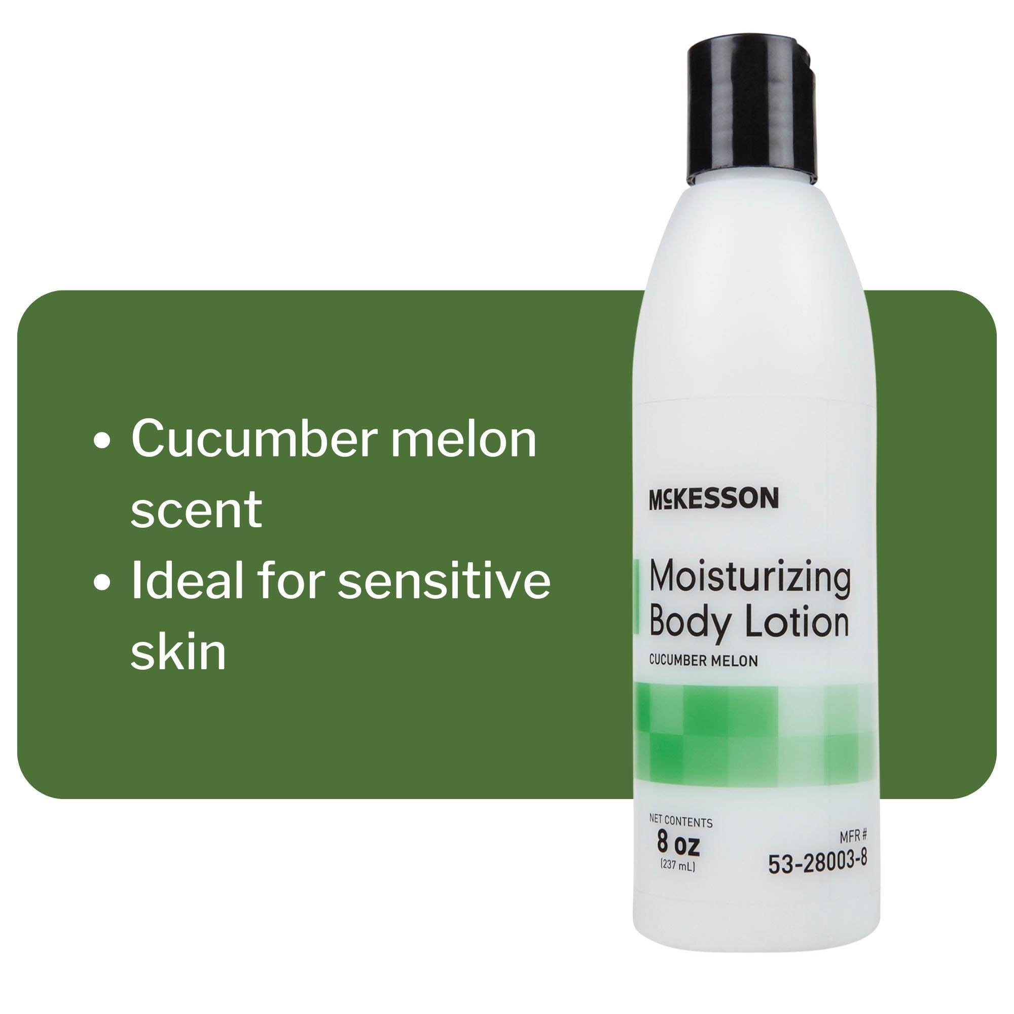 McKesson lotion texture close-up revealing lightweight consistency