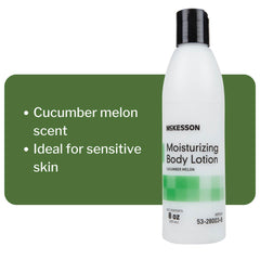 McKesson lotion texture close-up revealing lightweight consistency