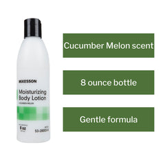 McKesson lotion dispensed on hand demonstrating quick absorbency